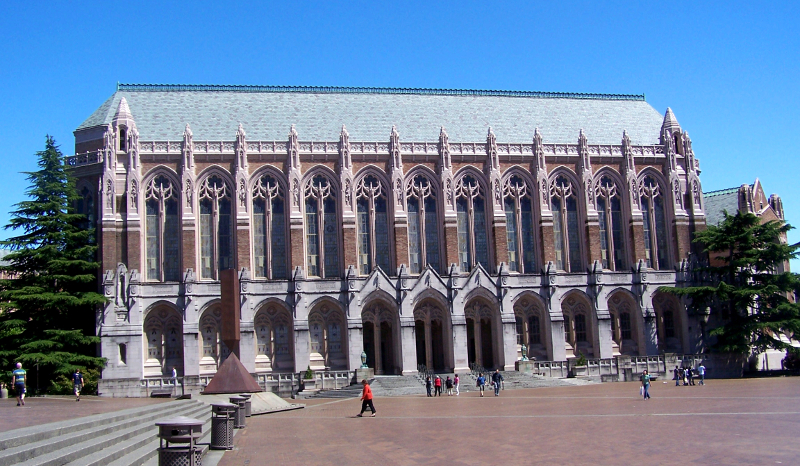photo of huge and majestic Suzzallo Library