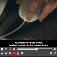 screen shot of Able Player, with Description button highlighted