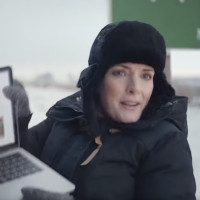 Winona Rider in Squarespace commercial